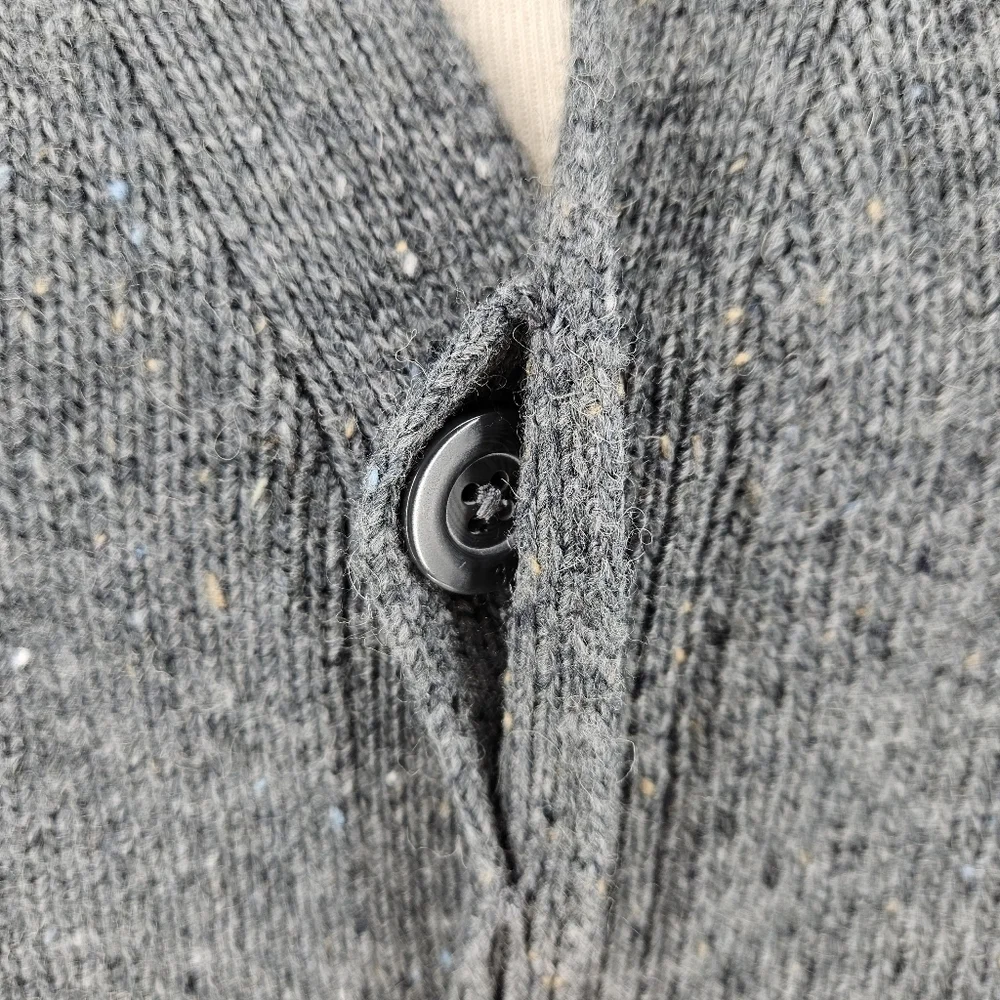 3.1 Phillip Lim Cardigan Sweater Wool Gray Long Sleeve V Neck Button Knit Small - Picture 3 of 6